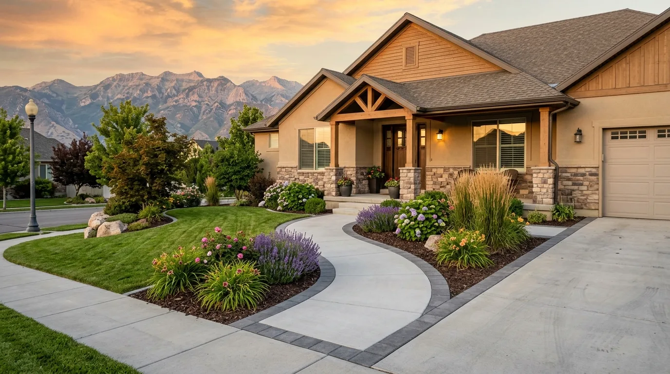Concrete Walkway Installation in Saratoga Springs, UT