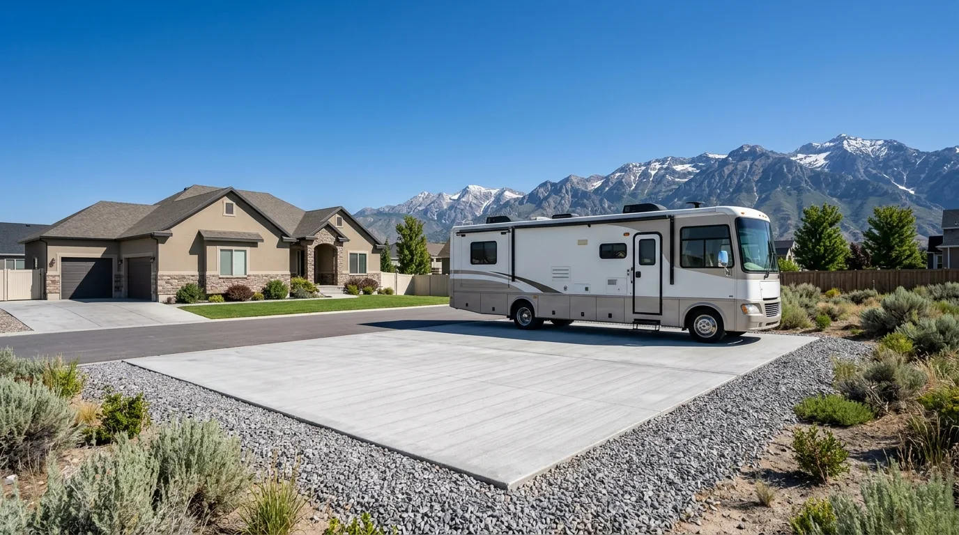 RV Pad Concrete in Saratoga Springs, UT: Complete Guide