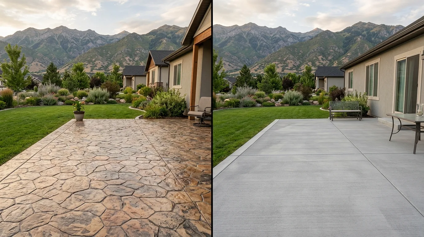 Stamped Concrete Patio Ideas for Saratoga Springs Homes